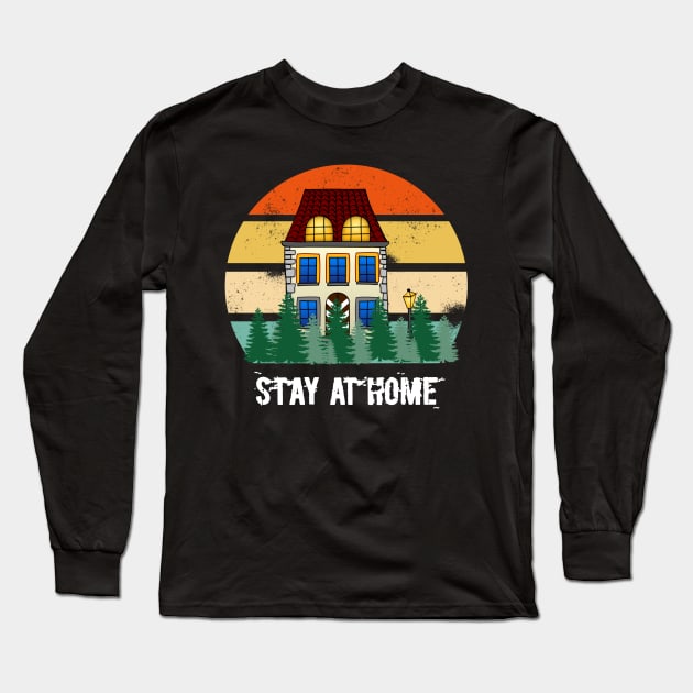 Stay at home Long Sleeve T-Shirt by FouadBelbachir46